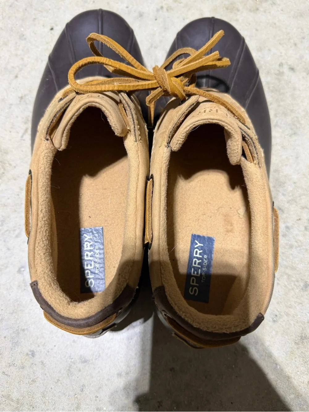Sperry Men’s Brown and Tan Duck Boots